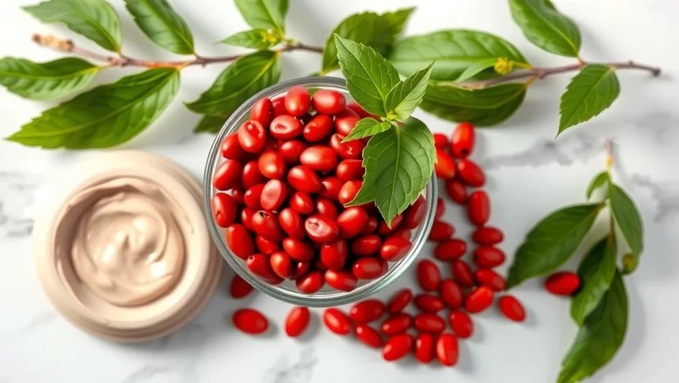 Rödböna ansiktsmask för renare porer